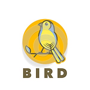 Bird simple mascot logo