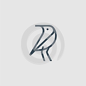 Bird monogram design logo inspiration