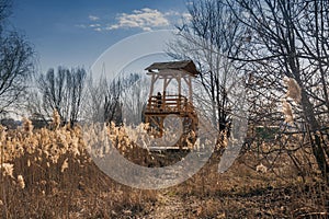 bird observatory in Vacaresti Natural Park