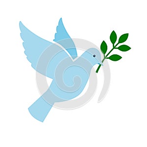 Bird peace symbol vector