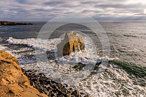 Bird Rock at Sunset Cliffs in San Diego