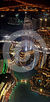 Bird's eye view of Address Hotel in Dubai