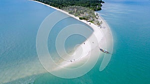 Bird\'s-eye view of andaman sea Laem Had Beach, Koh Yao Yai, Phang Nga, unseen thailand. Tourist destination, Beautiful beach