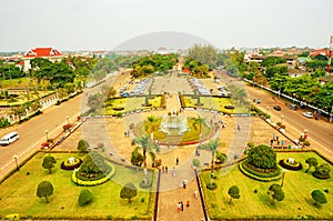 Bird's-eye View of Asian City