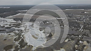 A bird's-eye view of the Berezina River.