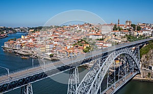 Bird`s eye view of the city of Porto, Portugal