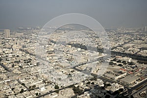 Bird's-eye view on Dubai