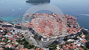 Bird's Eye View of Dubrovnik: Aerial 4K Footage of Croatia's Jewel