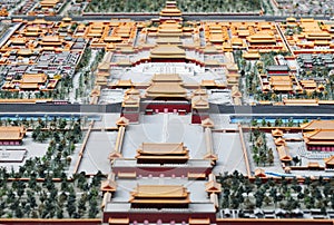 Bird's-eye view of forbidden city