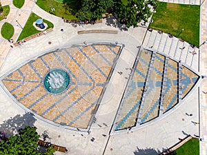 City multimedia fountain in Lublin