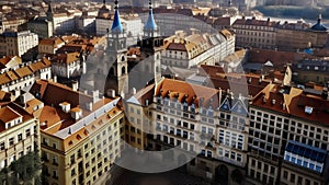 A bird\'s eye view of the old town. Prague, Czech Republic