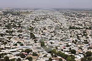 Bird`s eye view of Osh in Kyrgyzstan