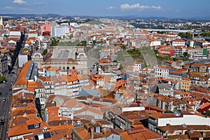 Bird`s eye view of Porto, Portugal