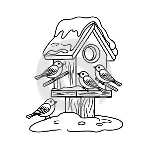 Birdâs Nest Vector Illustration Design photo