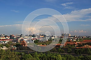 Bird's view of Beijing from Jingshan Park photo