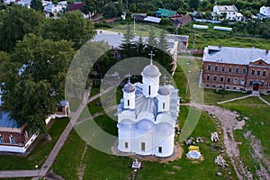 The bird`s view of a church of the Eastern Orthodox