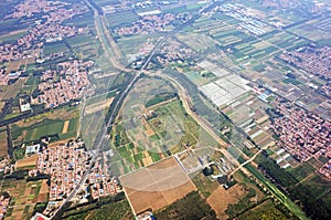 Bird`s view of shenzhen city