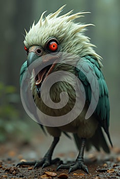 Bird with a scary look