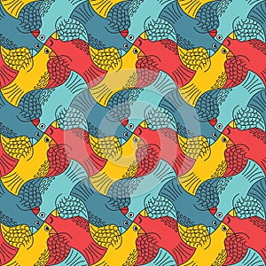 Bird Tessellation Pattern