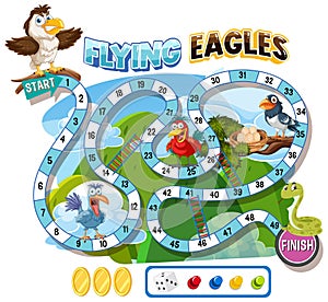 Bird-themed board game for kids photo