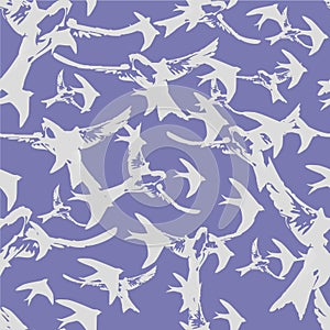 Bird Vector Fashion Pattern Seamless photo