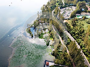 Bird View of Qionghai Lake in Xichangï¼ŒChina