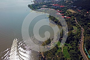 Bird View of Qionghai Lake in Xichangï¼ŒChina