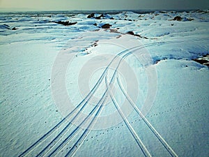 Bird View of Urho Ghost City in Winter