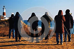 Bird Watchers at Montauk Point