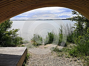 Bird watching hideout near Hamuliakovo, Slovakia