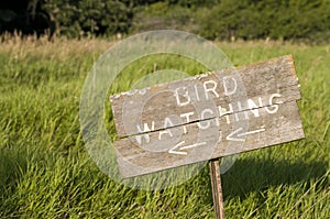 Bird Watching Sign