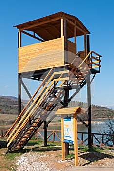 Bird watching tower