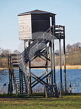 Bird watching tower