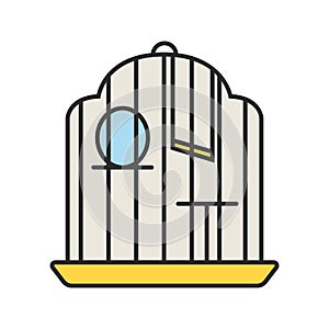Birdcage color icon