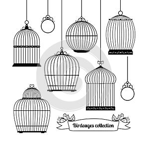 Birdcages silhouettes