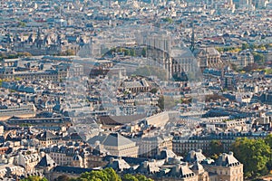 Birdeye view of Paris