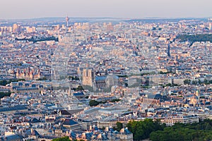 Birdeye view of Paris