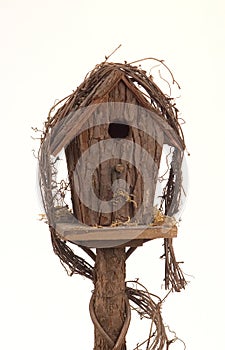 Birdhouse made of Bark