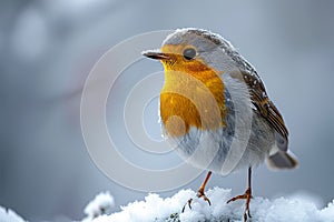 Birding in frost Nature enthusiasts spotting and appreciating winter avian beauty