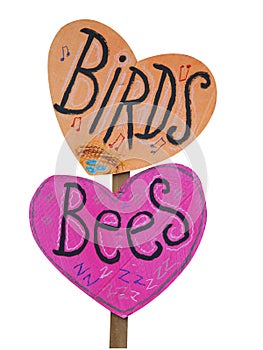 Birds and Bees Placard