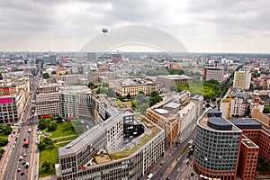 Birds eye view - cityscape of Berlin