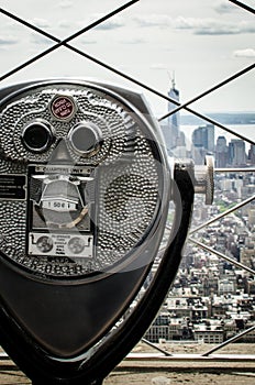 Birds eye view of Manhattan