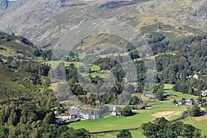 Birds eye view of Patterdale, Lake District