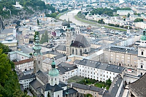 Birds Eye View of Salzburg, Austria