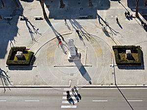 Birds eye view street photography