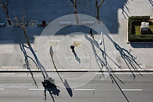 Birds eye view street photography