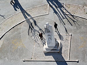 Birds eye view street photography