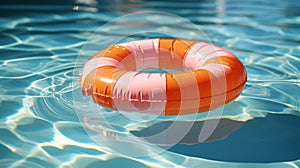 birds eye view on a swimring in a swimming pool