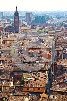 Birds eye view on Verona town