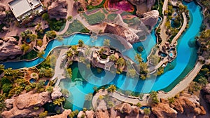 A Birds Eye View of a Water Park